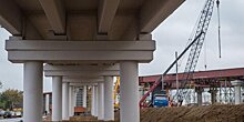 Завершено бетонирование второй очереди пролетного строения эстакады на МКАД у Волоколамского шоссе