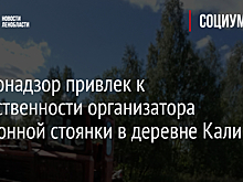 Госэконадзор привлек к ответственности организатора незаконной стоянки в деревне Каливец