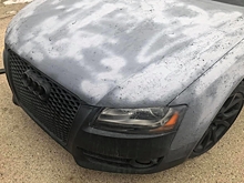 Кузов Audi случайно «сожгли» средством для удаления краски