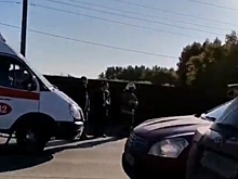 В Омске произошло ДТП с мотоциклом