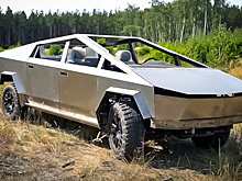 Воронежский Tesla Cybertruck без днища и стёкол испытали бездорожьем