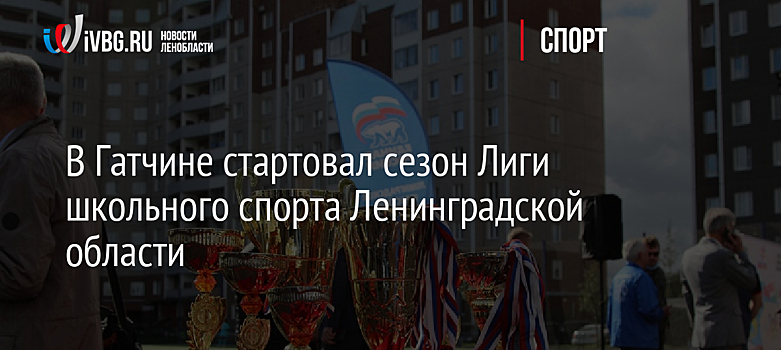В Гатчине стартовал сезон Лиги школьного спорта Ленинградской области