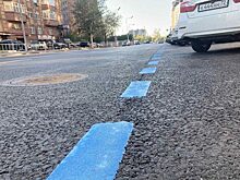 В Тюмени платные парковки разграничат синей разметкой